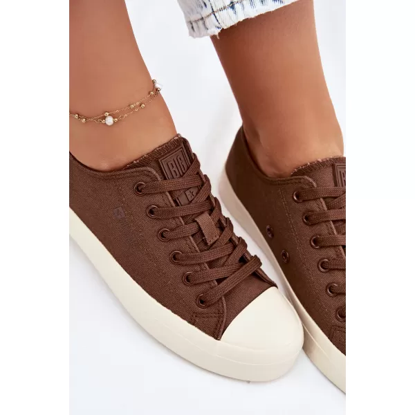  Дамски кецове BIG STAR SHOES TT274123 КАФЯВО/БЕЖОВО 