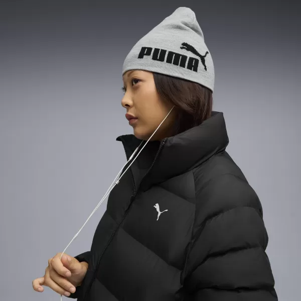  капачка PUMA ESS MID CROWN CUFFLESS BEANIE 026411-02 LIGHT GRAY HEATHER/ СВЕТЛО СИВО ХЕДЪР/ПУМА ЧЕРНО 