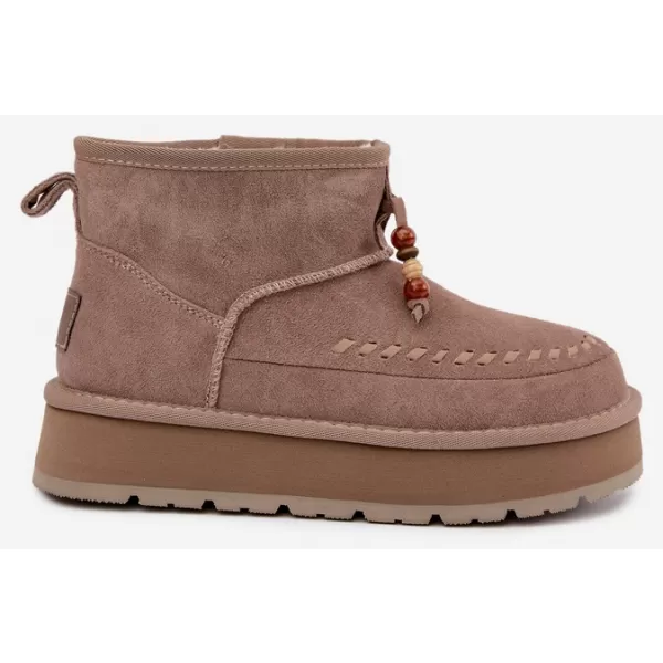  Дамски обувки BIG STAR SHOES UU274679 БЕЖОВО 