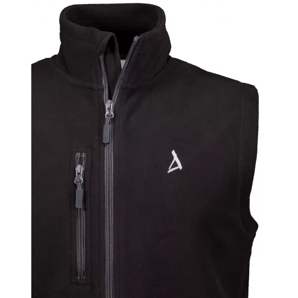  Мъжка поларена жилетка ALTISPORT ALM002525 ЧЕРЕН 
