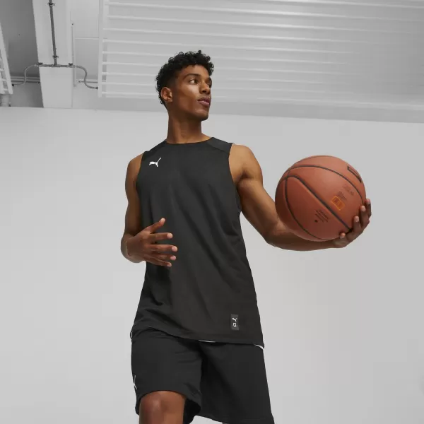  Мъжко двустранно трико PUMA REVERSIBLE PRACTICE JERSEY 676640-01 ПУМА ЧЕРНА 