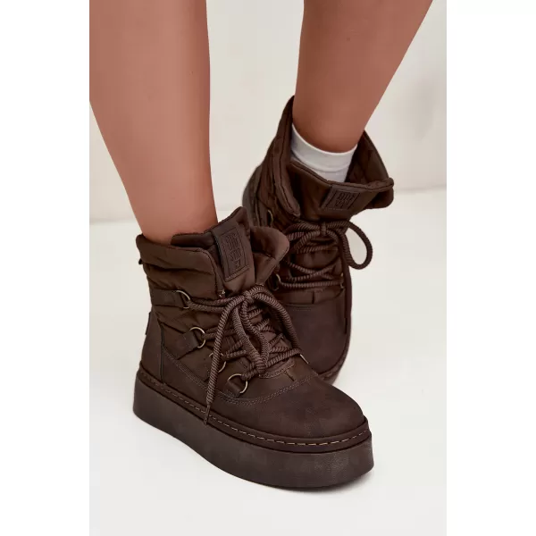  Дамски обувки BIG STAR SHOES UU274191 КАФЯВО/БЕЖОВО 