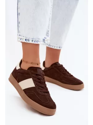 Дамски кецове BIG STAR SHOES UU274008 КАФЯВО/БЕЖОВО
