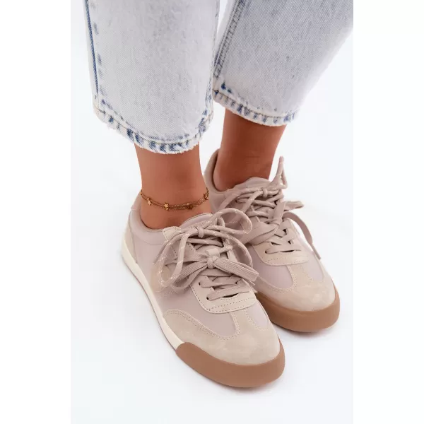  Дамски кецове BIG STAR SHOES UU274001 БЕЖОВО 