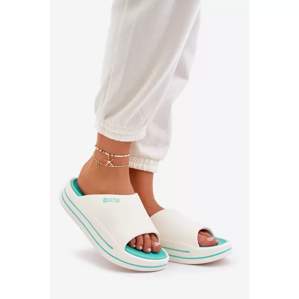  Дамски чехли BIG STAR SHOES NN274A038 БЯЛО 