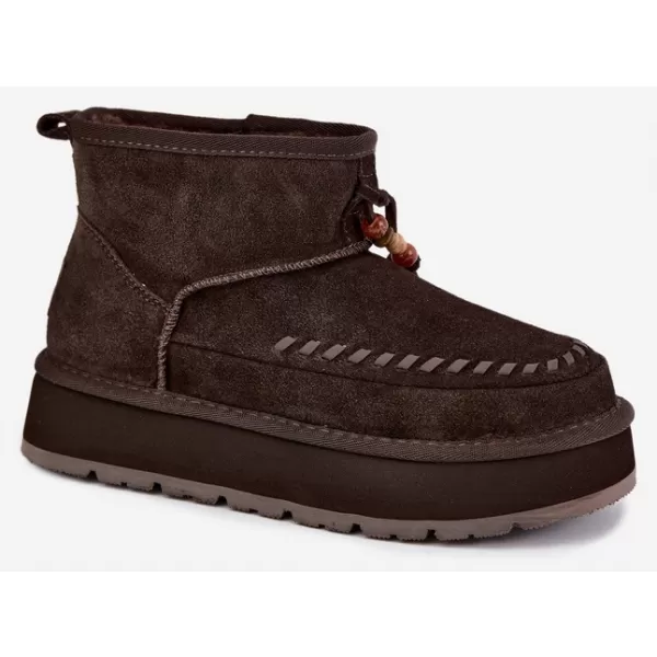  Дамски обувки BIG STAR SHOES UU274678 КАФЯВО/БЕЖОВО 
