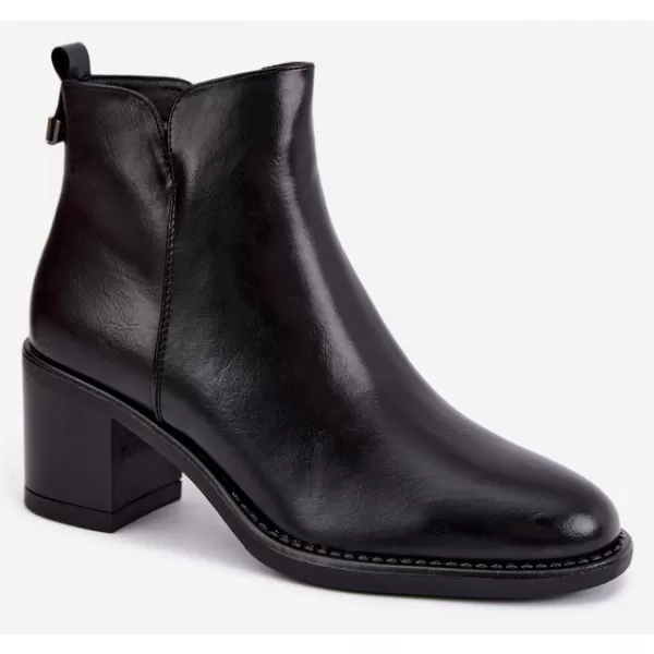  Дамски боти до глезена VINCEZA 58650 ЧЕРЕН 