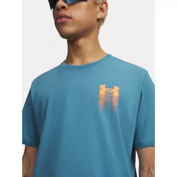  Мъжка тениска UNDER ARMOUR M BLUR LOGO SS 6009245-466 СИНЬО 