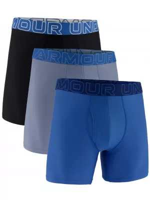 Мъжки боксерки UNDER ARMOUR UA PERFORMANCE TECH - SOLID 6 -3PK 1383878-448 СИНЬО