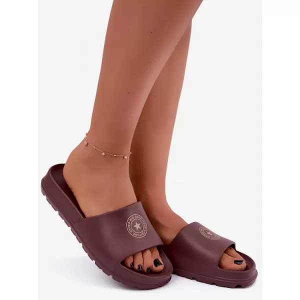  Дамски чехли BIG STAR SHOES UU274075 НЮАНСИ НА КАФЯВО И БЕЖОВО 