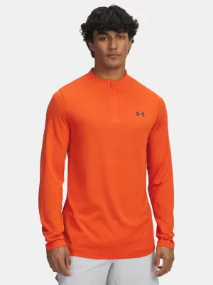 Мъжка тениска UNDER ARMOUR VANISH ELITE SEAMLESS 1/4 ZP 1382798-844 ОРАНЖЕВО