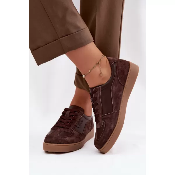  Дамски кецове VINCEZA 7933 ШОКОЛАД 