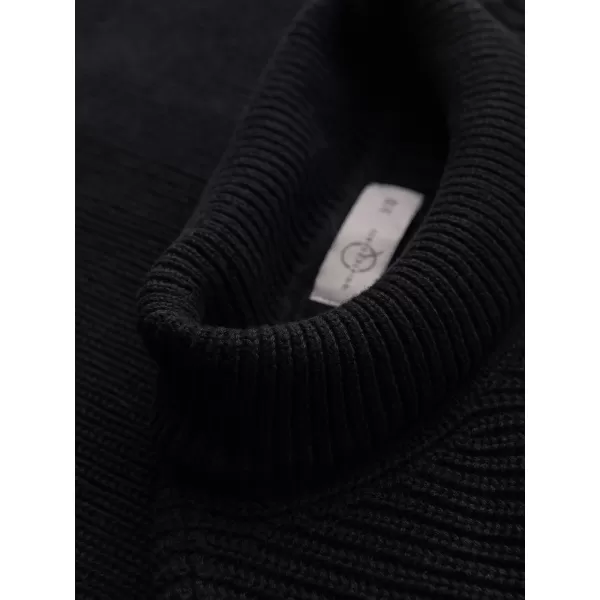  Мъжка водолазка OMBRE OM-SWTN-0189 ЧЕРЕН 