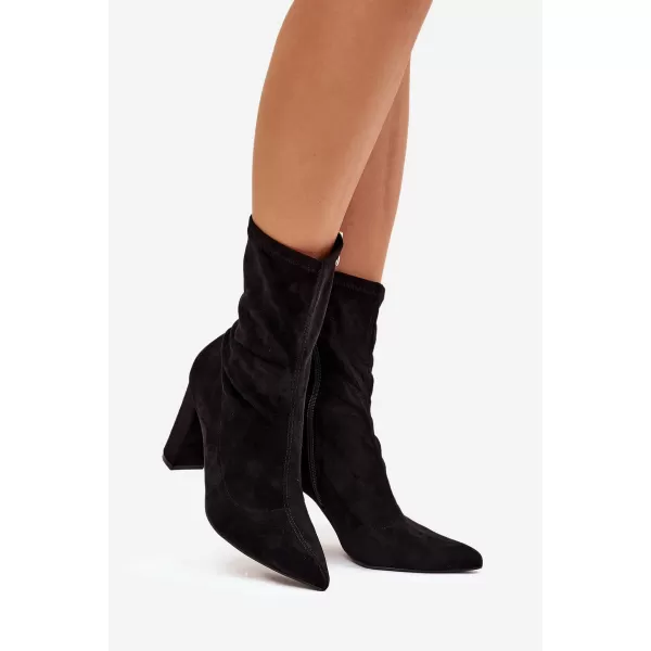  Дамски боти до глезена BOTO MVP314 ЧЕРЕН 