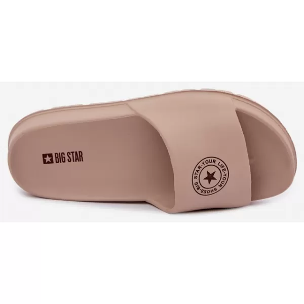  Дамски чехли BIG STAR SHOES UU274074 НЮАНСИ НА КАФЯВО И БЕЖОВО 