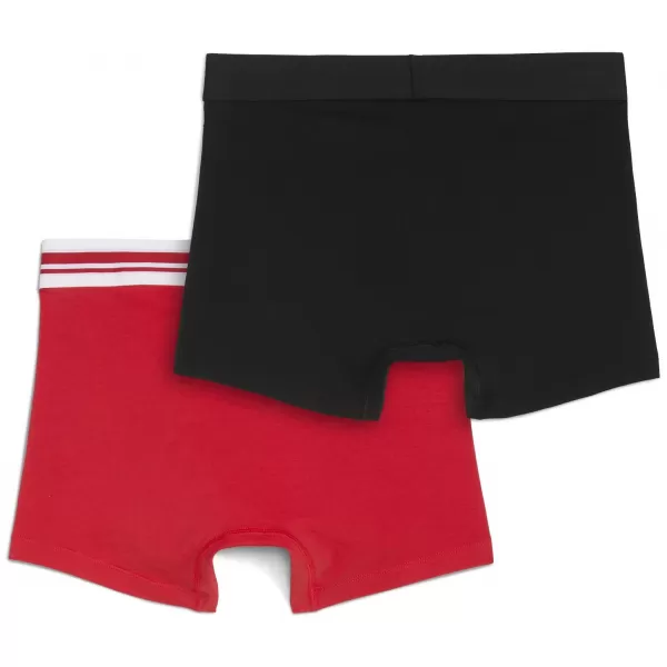  Мъжки боксерки PUMA MEN EVERYDAY PLACED LOGO BOXER 2P 93847605 ЧЕРВЕНО/ЧЕРНО 