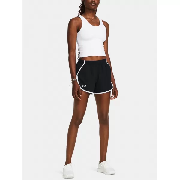  Дамски шорти UNDER ARMOUR UA FLY BY 3'' SHORTS 1382438-002 ЧЕРЕН 