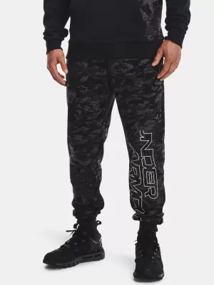 Мъжки спортен панталон UNDER ARMOUR RIVAL FLC CAMO SCRIPT JGR 1366313-001 ЧЕРЕН