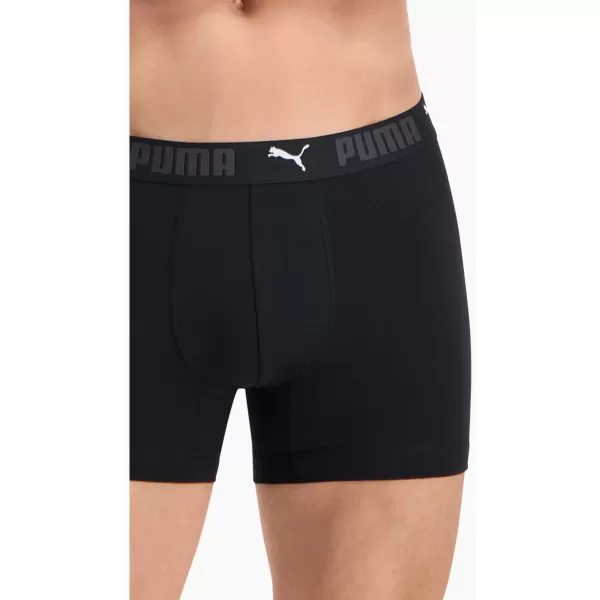  Мъжки боксерки PUMA SPORT COTTON BOXER 2P 93552101 ЧЕРЕН 
