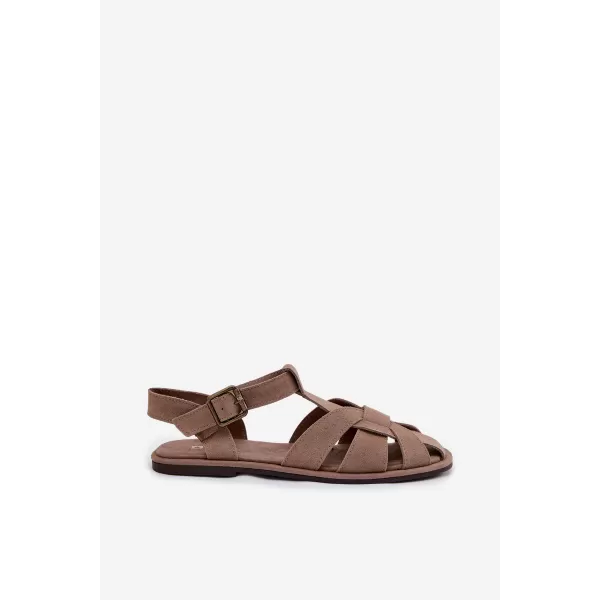  Дамски сандали BIG STAR SHOES TT274250 БЕЖОВО 