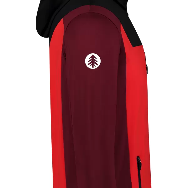  Мъжки суичър powerfleece NORDBLANC SPRAWL NBSFM8333 ЧЕРВЕНО 