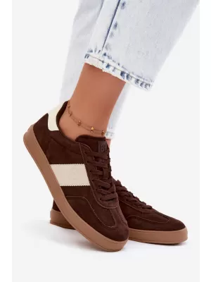 Дамски кецове BIG STAR SHOES UU274008 КАФЯВО/БЕЖОВО