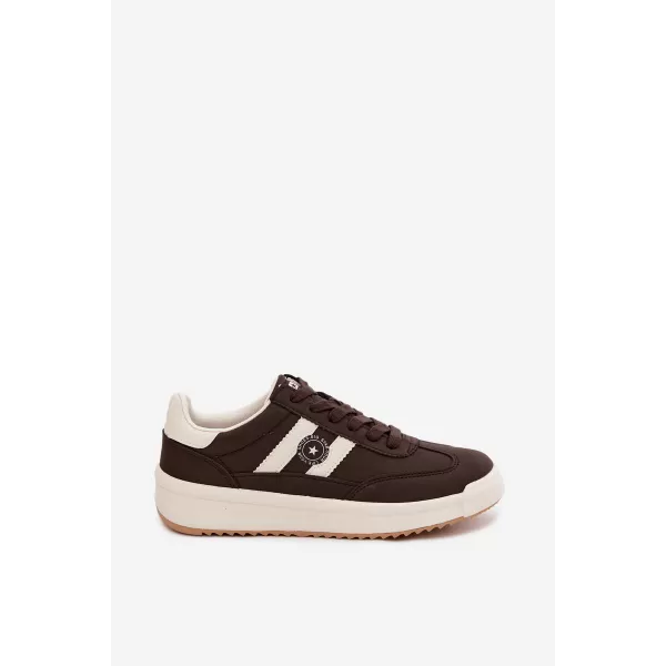  Дамски кецове BIG STAR SHOES UU274024 КАФЯВО/БЕЖОВО 
