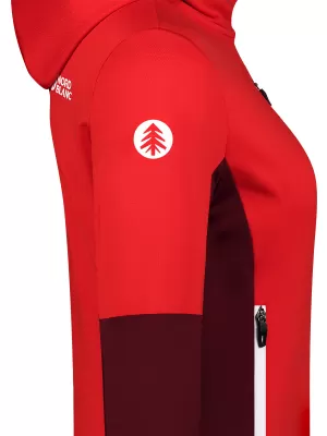 Дамски суичър powerfleece NORDBLANC RAVINE NBSFL8336 ЧЕРВЕНО
