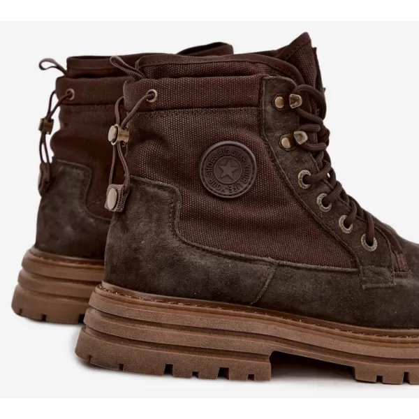  Мъжки обувки BIG STAR SHOES UU174254 КАФЯВИ/БЕЖОВИ СЕНКИ 