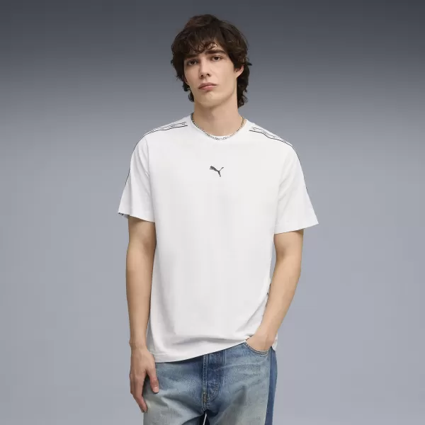  Мъжка тениска PUMA ESS TAPE TEE 69169302 БЯЛА ПУМА 