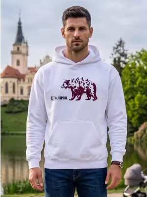Мъжки суичър ALTISPORT ALM193422 БЯЛО