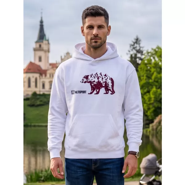  Мъжки суичър ALTISPORT ALM193422 БЯЛО 