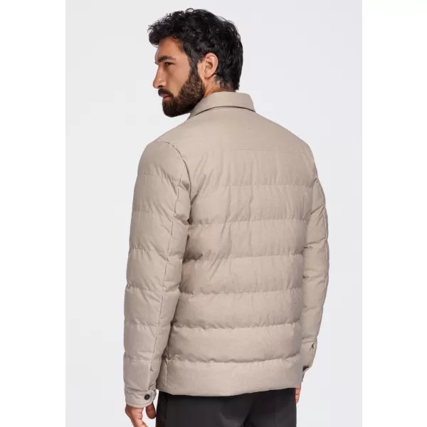  Мъжко ватирано яке OMBRE OM-JALP-0256 ЧЕРЕН 