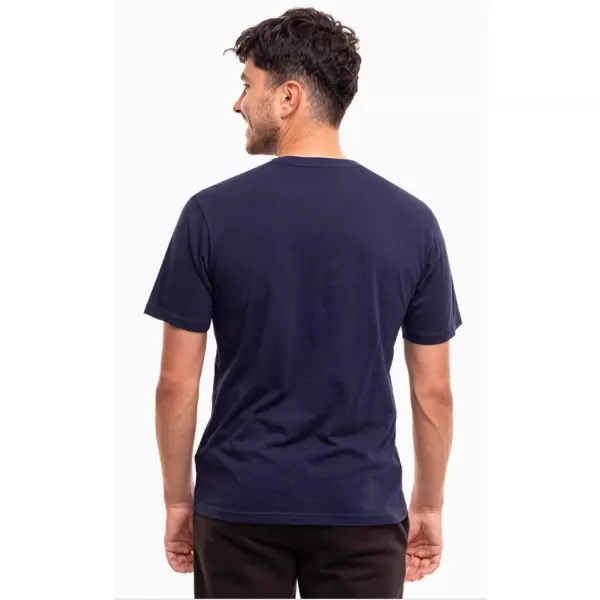  Мъжка тениска PUMA TEAMRISE LOGO JERSEY COTTON 658705-06 PUMA NAVY/PUMA БЯЛО 