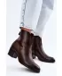 Дамски боти до глезена VINCEZA 58654 ШОКОЛАД