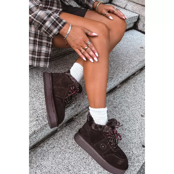  Дамски снежни човеци BIG STAR SHOES UU274312 ШОКОЛАД 