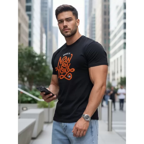  Мъжка тениска DSTREET RX5368 ЧЕРЕН 