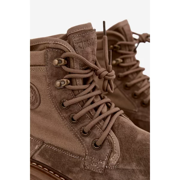  Мъжки боти до глезена BIG STAR SHOES UU174253 БЕЖОВО 