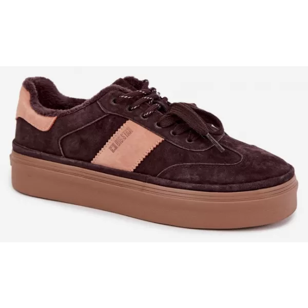  Дамски кецове BIG STAR SHOES UU274770 КАФЯВИ/БЕЖОВИ СЕНКИ 