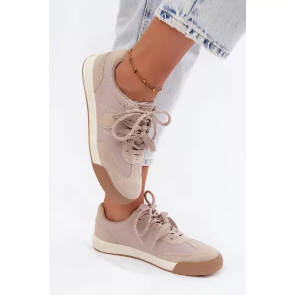  Дамски кецове BIG STAR SHOES UU274001 БЕЖОВО 