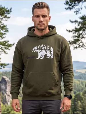 Мъжки суичър ALTISPORT ALM193422 ВОЕННИ