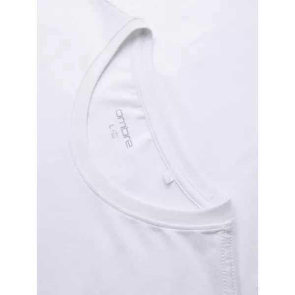  Мъжка тениска OMBRE OM-TSPT-0299 БЯЛО 