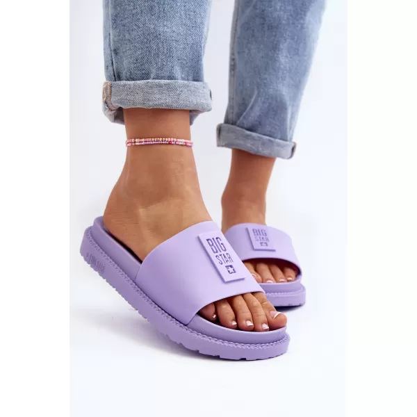  Дамски чехли BIG STAR SHOES LL274426 ВИОЛЕТОВО 