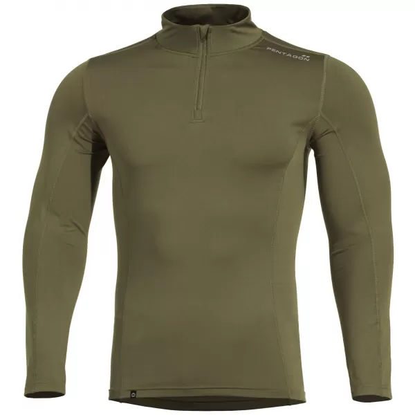  Мъжка тениска PENTAGON PINDOS 1/2 ZIP SHIRT K11013 МАСЛИНЕНО ЗЕЛЕНО 
