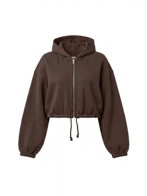Дамски суичър URBAN CLASSICS TB8635-14274 ШОКОЛАДОВО КАФЯВО