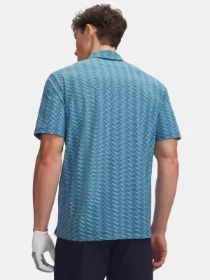 Мъжко поло UNDER ARMOUR UA DRIVE CHILL PRINTED POLO 6009724-466 СИНЬО