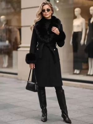 Дамско палто DSTREET TY6074 ЧЕРЕН