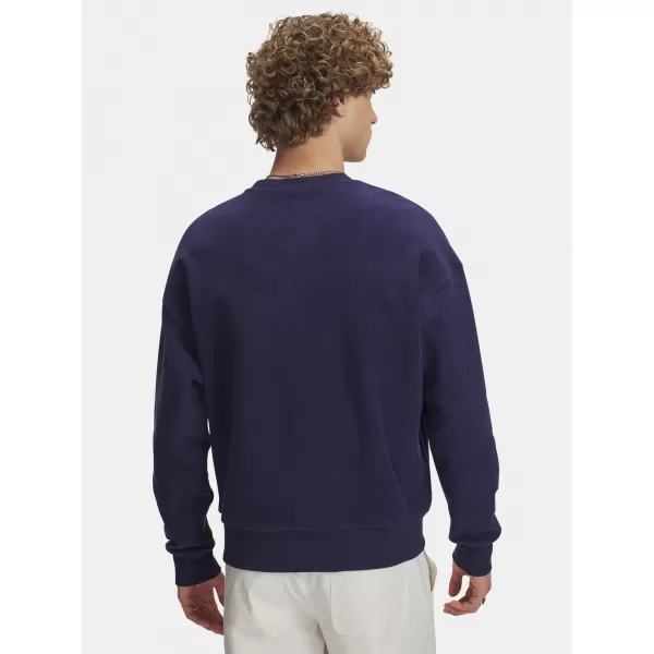  Мъжки суичър UNDER ARMOUR ICON REV TERRY CREW 6003942-403 СИНЬО 