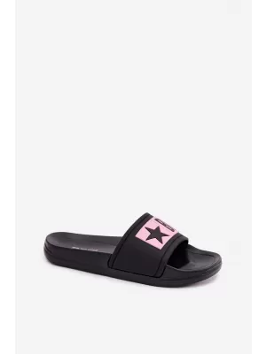 Детски чехли BIG STAR SHOES TT374A004 ЧЕРНО/РОЗОВО