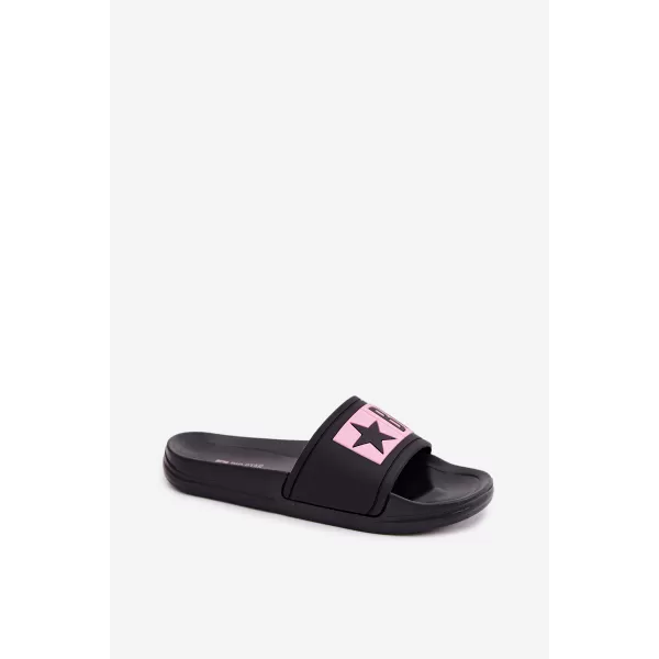  Детски чехли BIG STAR SHOES TT374A004 ЧЕРНО/РОЗОВО 